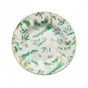 Ginori Oro Di Doccia Green Soup Plate - 9.5"